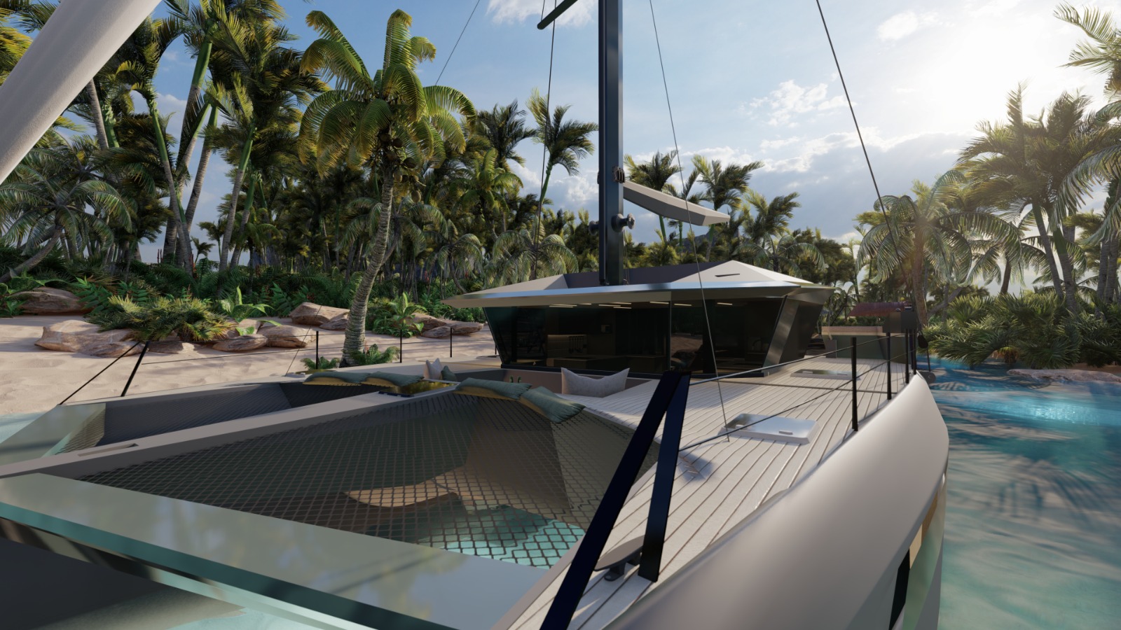 ONYX 10.5 Catamaran, front